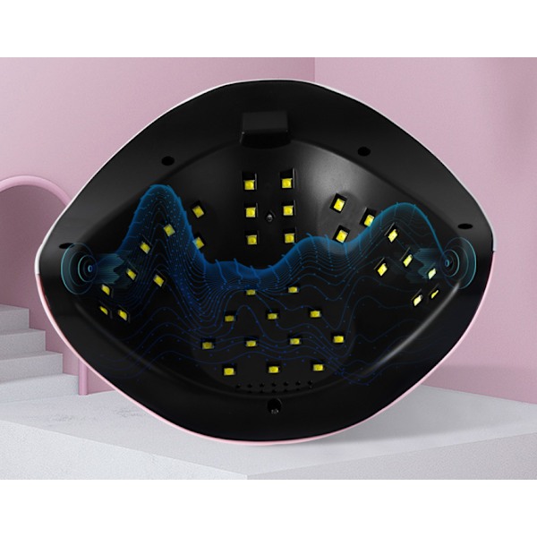 UV-nagelgellampa, 168W UV LED-nagellampor 4 timers 10/30/60/99S med automatisk sensor för alla geler