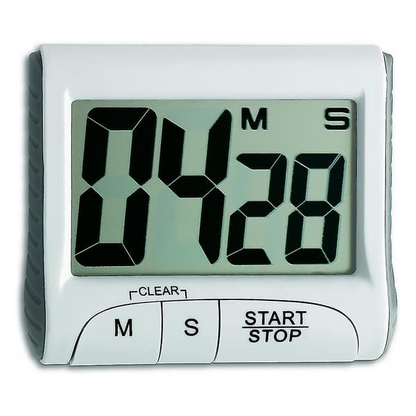 Stor display kökstimer digital White