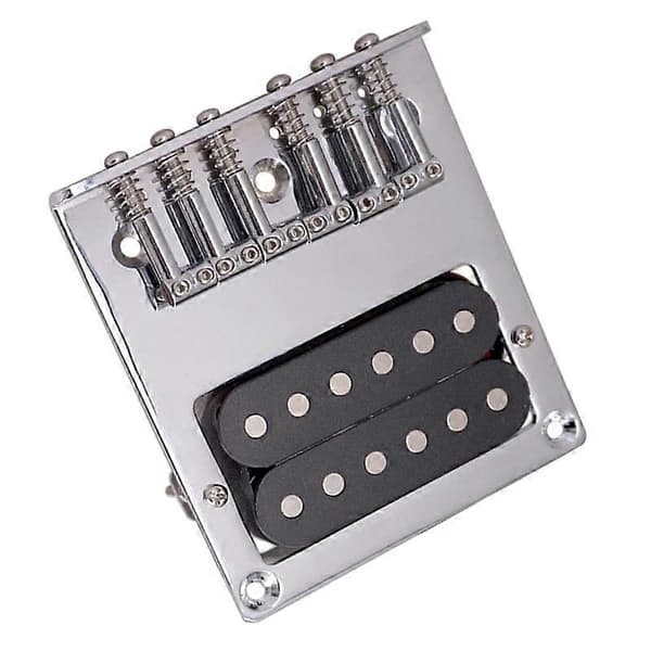 L-formad sadel 6-strängad TL elgitarrstall med svarta humbucker-mickar, gitarrtillbehör