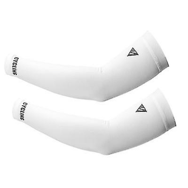 Käsivarren hiha Uv, Silk Arm Cover miehet ja naiset ulkoilulajit WHITE XL