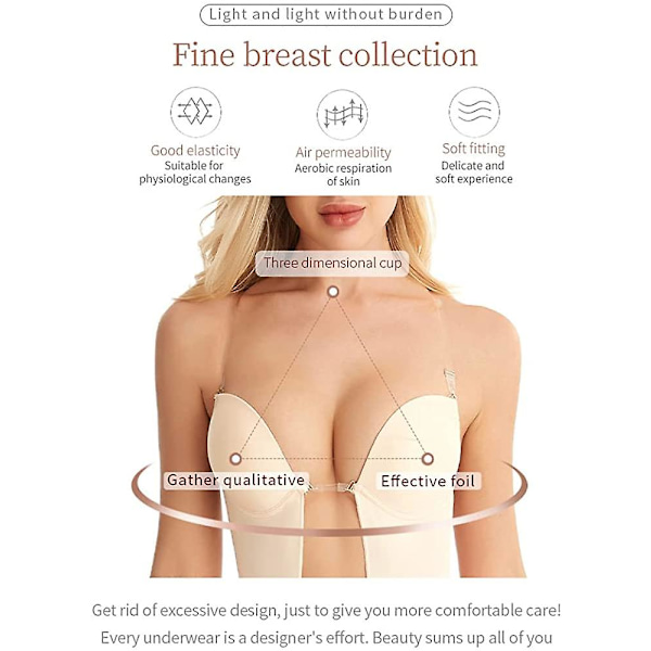 Body Shaper for kvinner Shapewear Tummy Control Body Shaper U-plunge stropper Ryggløs Sexy undertøy Midjetrener M