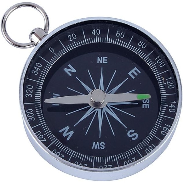 1 kpl erittäin tarkka kompassi alumiinireunustaskulla ulkoleiritykseen (58*44*10mm), vaellusurheilunavigointi