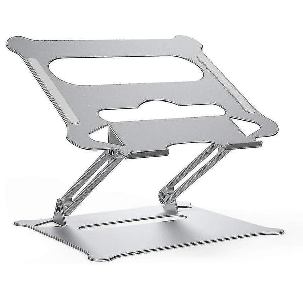 Justerbar Laptopstativ i Aluminiumlegering, Fällbart och Bärbart för Bärbar Dator Macbook Datorstöd, Svart