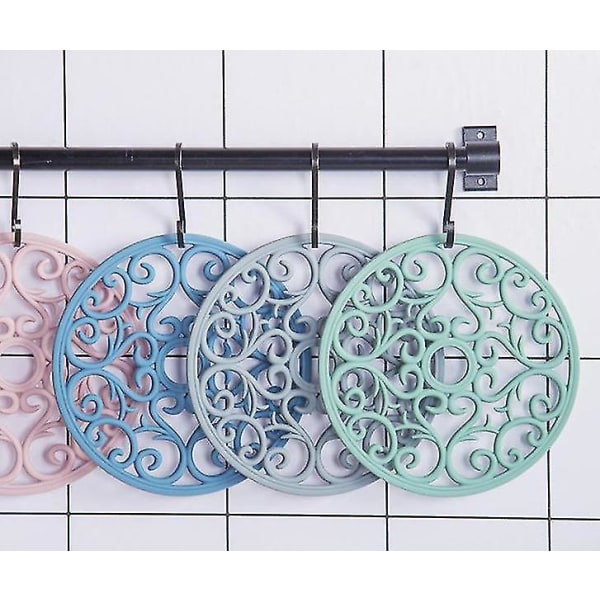 3-pack silikonunderlägg med flera användningsområden, halkfria underlägg gray
