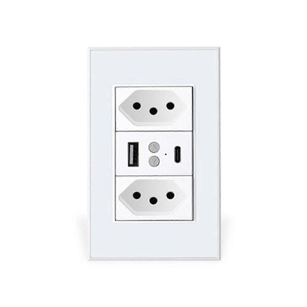 Tuya Zigbee Smart Brasil Stikkontakt Bryter 10A Bryter Støtte Stemmestyring TUYA APP Kontroll for Smart Life EU Plugg