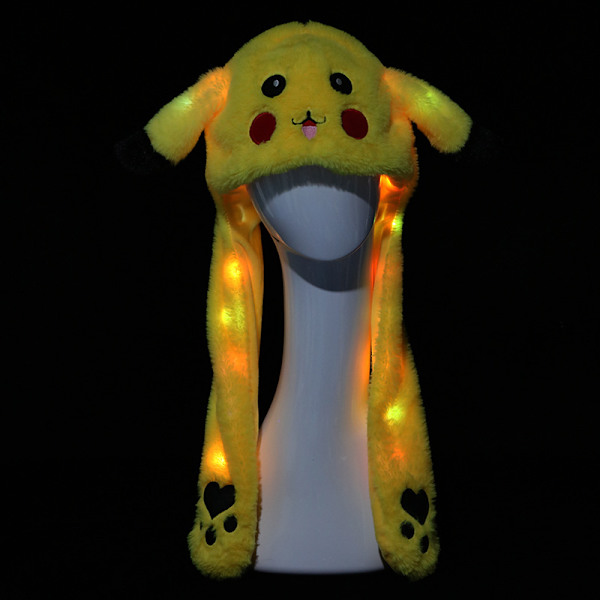 Tegneserie Pikachu plyslegetøj kreativt flash rystende hat ny dukke gave