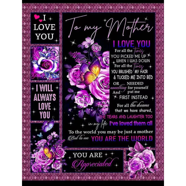 Mother Day Birthday Gifts For Mom - Gifts For Mom Throw Blanket, Mom Gifts, Gifts For Mom From Daughter, Mom Gifts From Daughter Warm Blanket