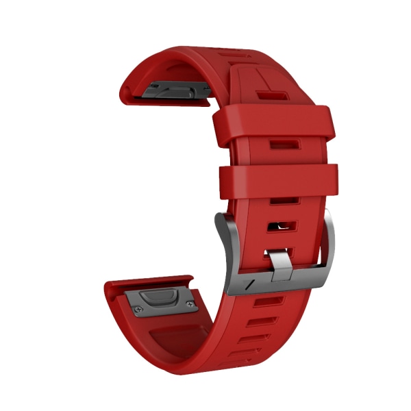 Oransje farge 5X-rem med fjærlås, 22mm Easy Fit silikonrem kompatibel med Garmin Fenix 5X / Fenix 5X Plus/Fenix 3 / Fenix 3 HR/Fenix 6X/Fenix