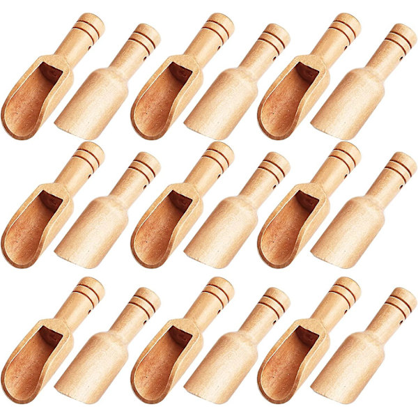 10 st Mini Träslevar Mini Bambu Skedar Små Bordsalt Skedar Små Kryddslev För Socker Skrubbar, Kryddor, Bordsalt