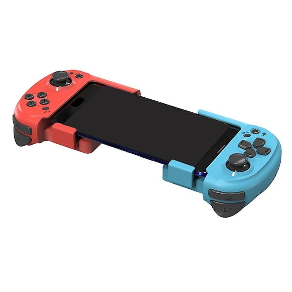 061 Trådløs Venstre Højre Split Spilcontroller Bluetooth Gaming Joystick til Android til IOS PC - Rød Blå