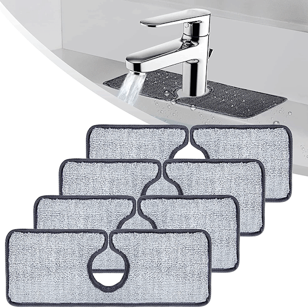 Pakket med kranpute toalett sprutpute vask kran mikrofiber absorberende pute absorberende pute