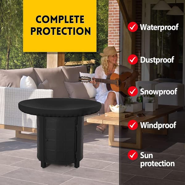 Eldfast lock, vattentät anti-uv 420d grillplatta skyddande lock D 80CM