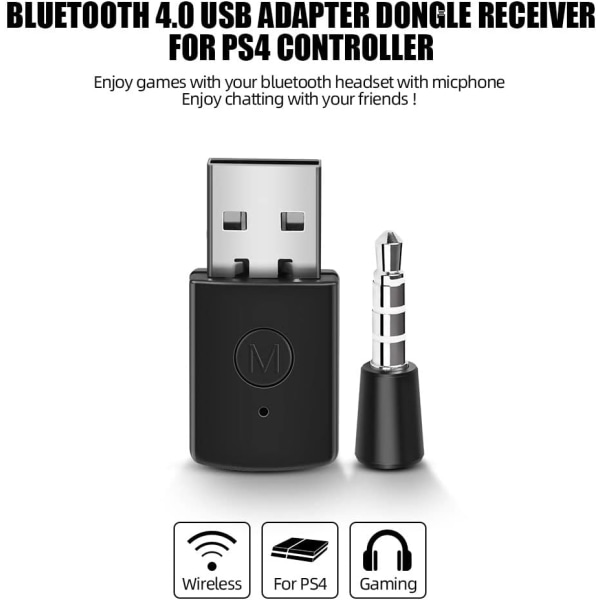 PS5 Bluetooth handtagsadapter, PS4 USB 5.0-adapter, joystick, headsetmottagare