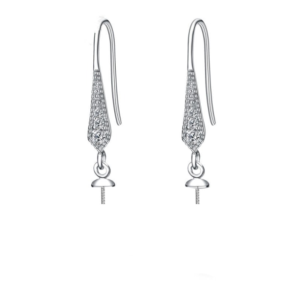 925 silver sötvattenspärlor långa örhängen för kvinnor retro high-end örhängen tillbehör