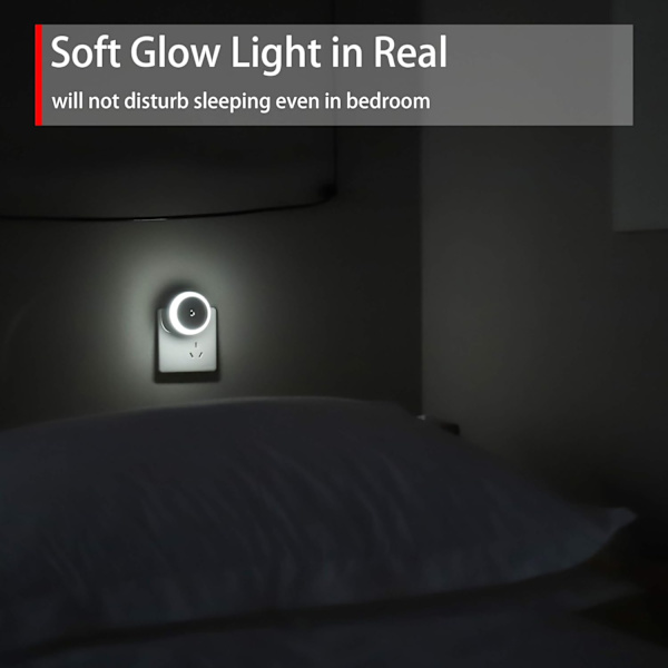 2 smarta sensor nattlampor