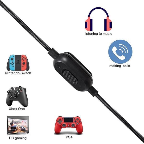 Reservekabel for lyd til Logitech Gpro X G233 G433 2 meter