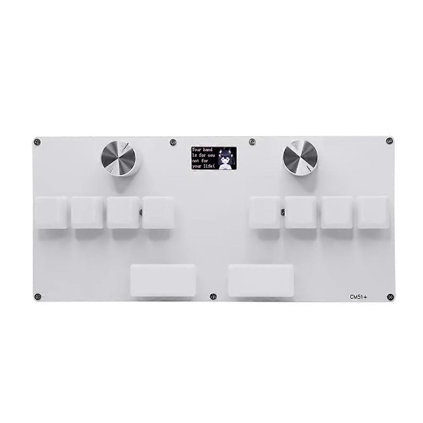 CM51+ OSU Gaming Tastatur Hvid Switch Hurtig Trigger Magnetisk Switch Tastatur med Knap Skærm Kopier Indsæt Genvej Sort