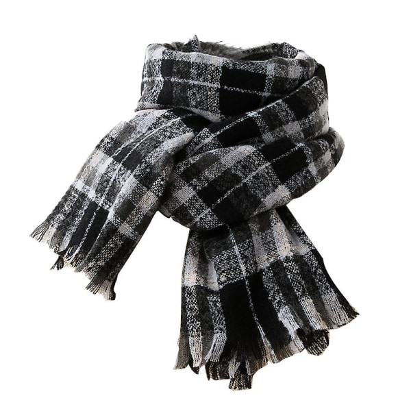 Cashmere-sjal i höst och vinter, trendig, tjock, enkel och högkvalitativ sjal för att hålla värmen