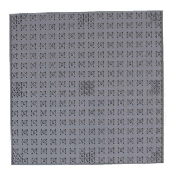 5 stk. Klassiske bundplader 10\" X 10\" Stakbare murstensbundplader Kompatibel med alle større mærker Bundplade Light Grey