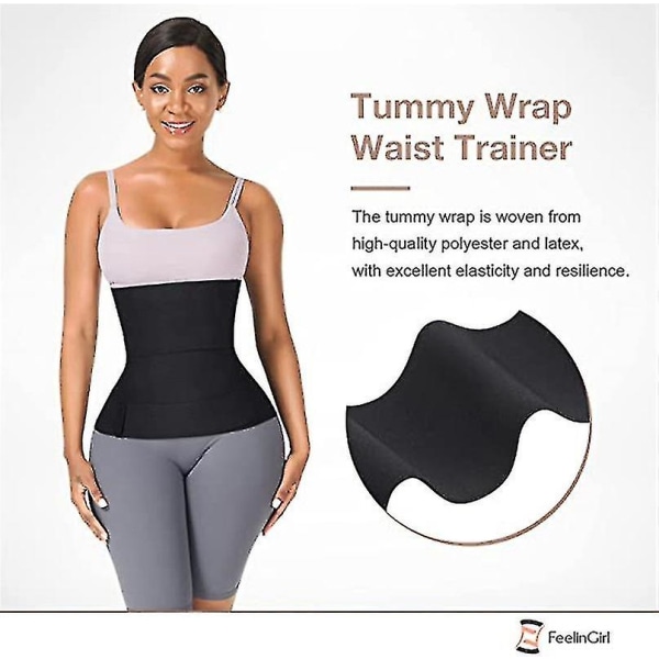 Midjetränare för kvinnor bastu trimmer bälte mage wrap plus size