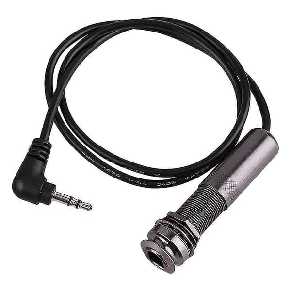 Gitarr Pickup Kabel Piezo Kabel Ändstift Jack Gitarr Adapter Stereo Instrumentkabel