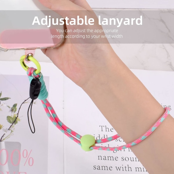 Kompatibel med Universal Mobiltelefon Lanyard Bærbar Håndledsrem Justerbar Anti-Lost Telefon Håndledsremme Lanyard Kompatibel med Alle Smartphones-Pi