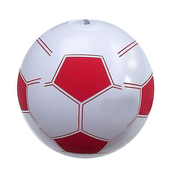 Strandboll Uppblåsbar Färgglad Fjäder Paljetter Uppblåsbar Fotboll rosered