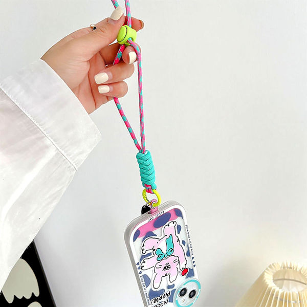 Kompatibel med Universal Mobiltelefon Lanyard Bærbar Håndledsrem Justerbar Anti-Lost Telefon Håndledsremme Lanyard Kompatibel med Alle Smartphones-Pi