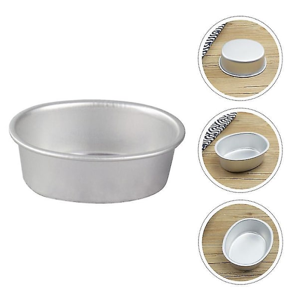 2 stk. ovale ostekakeformer Non Stick bageforme Pudding geléforme gave