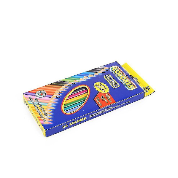 12 24 36 Farvede Blyanter Skoleartikler Assorterede Farver Lange 24pcs