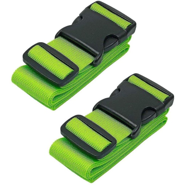 2 stk. bagageremme bagageremme kuffert bagageremme Light Green
