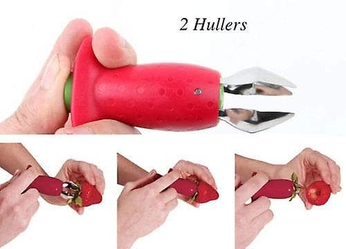 2 stk. jordbærhuller, stilk- og bladrenser, tomatfjerner
