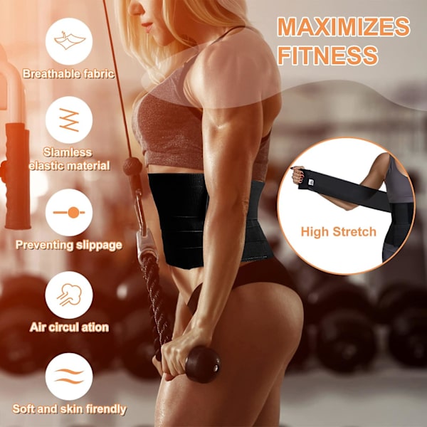 Snatch Me Up Bandage Wrap, Waist Trainer Tape Usynlig Talje Trimmer Wrap Lænd For Talje Relief Body Shaper Binding 3M