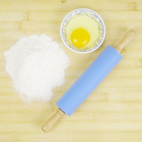 23cm Kjevle Non-stick Silikonoverflate Tregrep