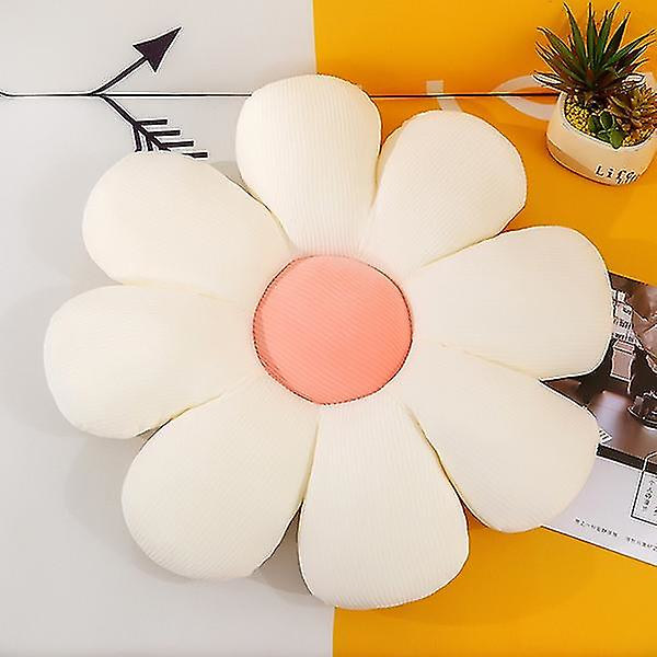 Blomsterformet putepute bilpute plysjpute white 30*30cm