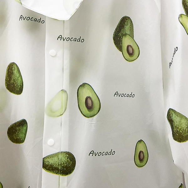 Aikuisten pyöräily- ja vaelluskuvioitu sadeviitta Avocado L