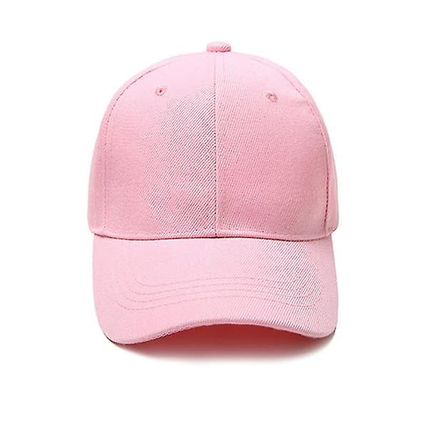 Baseball Caps Classic Solid Adjustable Unisex Hip Hop Sun Casual Hats Pink