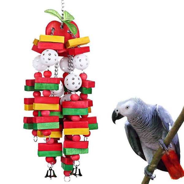 Parrot Toy Apple String Pet Bird Hanging Exercise Funny Toy Parrot Birds Supplies