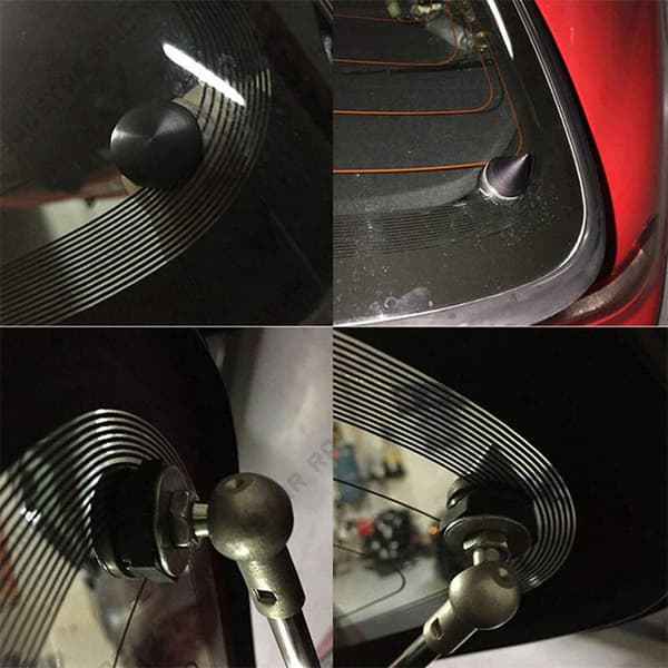 Bagagerumsrude Hardware Kit til Honda Civic 3Dr Hatchback EG6 CRV 92-95 Sort