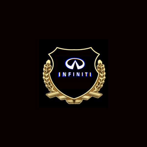 2 stk. velkomstlys Infiniti FX/G/M/EX/QX60/QX70/Q60/Q70/Q50 dørprojektionslampe standard hvedespids
