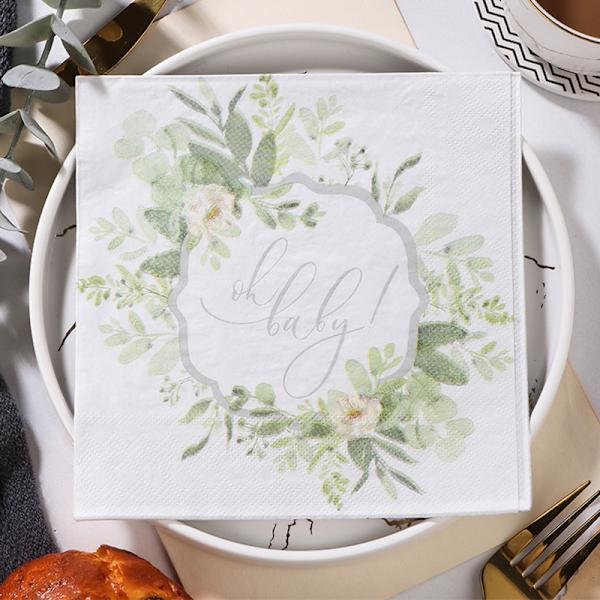 10 förpackningar 20 st/förpackning Julblad Färgglad tryckt servett papper handduk Västerländsk restaurang ansiktspapper tryckt näsduk papper