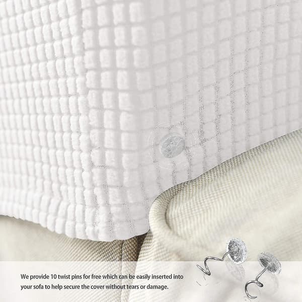 Sofa Arm Covers Stretch Armrest Cover Caps For Armchair, White White