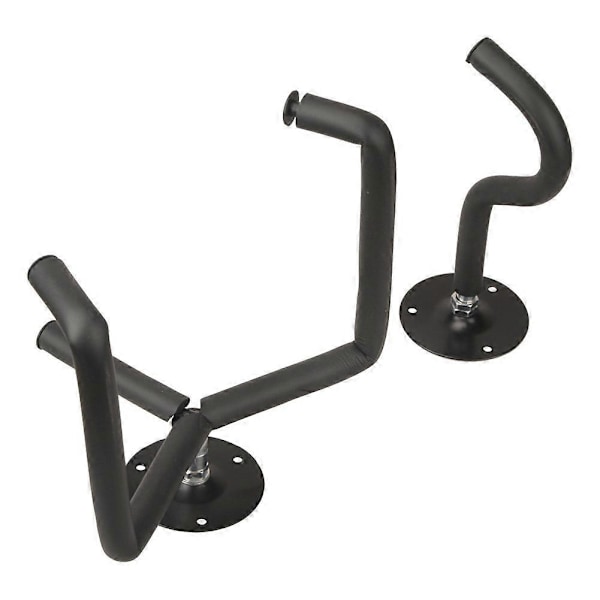2st Gitarrställ Hängare Krok Horisontell Gitarr Väggfäste Ställ Hållare Rack Displayhållare för El- och Basgitarr