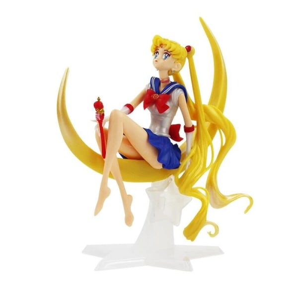 Anime Sailor Moon PVC Doll Girl Toy Cake Decoration Action Model Car Ornament Children's Christmas Birthday Gift