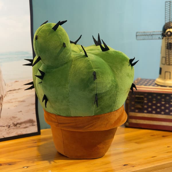 Simulerad kaktusprydnad 37cm plyschleksak kaktusdocka docka hemgåva