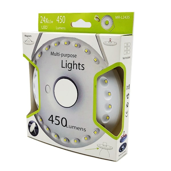 24LED teltlys paraplylys campinglys udendørslys