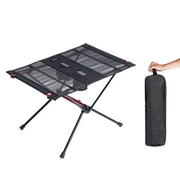 Bärbar ultralätt förvaringsbord för utomhuscamping i aluminiumlegering hopfällbart resebord picknick