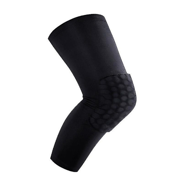 1 par basketball bikage anti-slip knæbeskyttere unisex sportsudstyr WHITE L