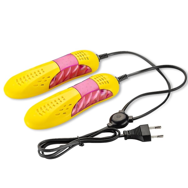 Elektrisk skopjäxtork Värmevärmare Violett Ljus Boot Lukt Deodorant Avfuktningsenhet Snabbtorkande för pjäxor Yellow