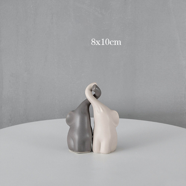 Et stykke 8*10cm Hjemmeskala søde parobjekter håndværk vinkælder pendul ornamenter Valentinsgave kæreste